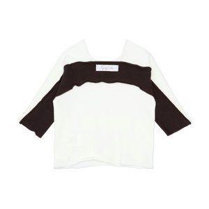 GAYA LAB Unisex White With Navy Stripe T-shirts - 4Y